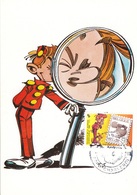 B01-128 2302 Carte Maximum FDC Spirou Robbedoes - 08-10-1988 - 6000 Charleroi 8€ - 1981-1990