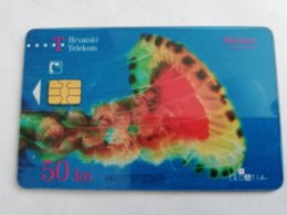 KROATIE FISH  50 KUNA  MEDUZA FISCH   TRANSPARANT CARD SPECIAL  **1976** - Croatie