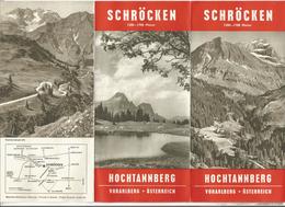 Dépliant Touristique, Autriche ,Österreich , SCHRÖCKEN , HOCHTANNBERG , Vorarlberg , 6 Pages , Frais Fr 1.75 E - Tourism Brochures