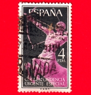 SPAGNA - Usato -  1956 - Correspondencia Urgente - Espresso - Centauro - 3 - Special Delivery