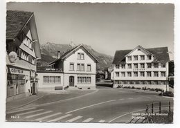 GAMS Dorfplatz Gasthaus Kreuz Tanksäule Shell - Gams