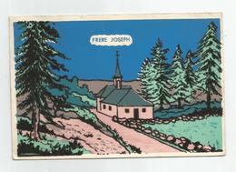 88 Vosges Cachet Ventron église Frère Joseph Carte Velour - Sonstige & Ohne Zuordnung