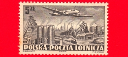 Nuovo - MNH - POLONIA - 1952 - Aereo - Ilyushin IL-12 Sorvola Nowa Huta - 5 - Nuevos