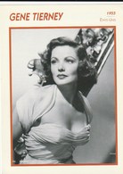 Cinéma Américain. Photographie. Gene Tierney. Biographie. Filmographie. Portrait De Star. Encyclopédie Du Cinéma. - Beroemde Personen