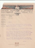 69 - LYON. -  SOCIETE FRANCAISE DES APPAREILS ELECTRIQUES "VEGA". Format A4 - Elettricità & Gas