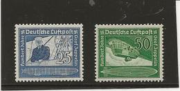 ALLEMAGNE - TIMBRES POSTE AERIENNE N° 57 ET 58  -NEUF SANS CHARNIERE - ANNEE 1938 -COTE : 55 €  € - Unused Stamps