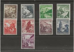 ALLEMAGNE - TIMBRES N° 616 A 624  -NEUF SANS CHARNIERE - ANNEE 1938 -COTE : 100 €  € - Neufs