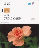 687/ United Kingdom; Trial Card - Rose - Autres & Non Classés