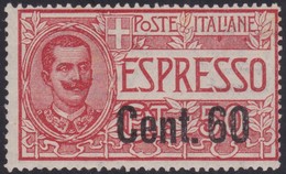 Italy   .    Yvert   .  Express 8  Minor Stain On Gum  ( 2 Scans )   .    **   .  Neuf SANS Charniere  .   /  .    MHH - Express/pneumatic Mail