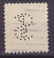 United States Perfin Perforé Lochung 'SPS' Or 'PSS' 4c. George Washington Stamp (2 Scans) - Zähnungen (Perfins)