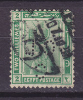Egypt Egypte 1914, Mi. 45   2M Queen Königin Kleopatra Cleopatra Perfin Perforé Lochung 'CLC' Credit Lyonnais (2 Scans) - Sonstige & Ohne Zuordnung