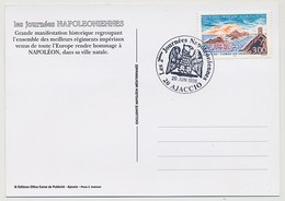 FRANCE - Cachet Temp "Les 2émes Journées Napoléoniennes - AJACCIO - 20/6/1998" S/CPM Idem - Commemorative Postmarks