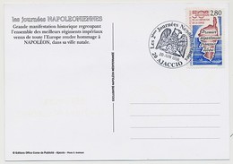 FRANCE - Cachet Temp "Les 2émes Journées Napoléoniennes - AJACCIO - 20/6/1998" S/CPM Idem - Commemorative Postmarks