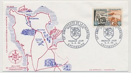 FRANCE - Enveloppe FDC - XXeme Anniversaire De La Libération - CHERBOURG - 6-6-1964 - 1960-1969