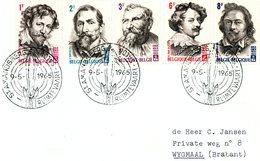 Thema Espace : Cachet Spécial "Sint-Amandsberg 9-5-1965 Ruimtevaart Salon" (voyage Dans L'espace) Dessin Fusée - Gedenkdokumente