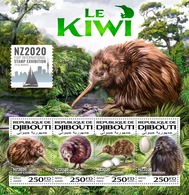 Djibouti. 2020 The Kiwi.  (0120a)  OFFICIAL ISSUE - Kiwi