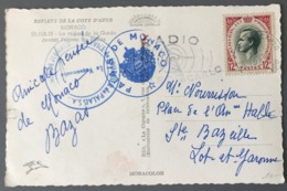 Monaco - Carte Postale - Cachet PALAIS DE MONACO - (W1480) - Covers & Documents