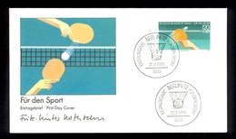 GERMANY 1985 - Commemorative Cover, Cancel And Stamp For TABLE TENNIS - Tafeltennis