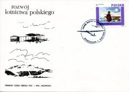 POLOGNE. N°2756 De 1984 Sur Enveloppe 1er Jour. J. Nagorski Qui Atterri Au Pôle En 1914 - Voli Polari