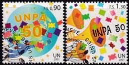 UNO-Genf, 2001, 424/25,  50 Jahre Postverwaltung Der Vereinten Nationen (UNPA). USED FIRST DAY, - Gebraucht