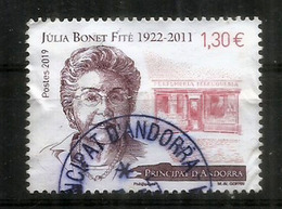ANDORRA. Júlia Bonet Fité,fundadora De Perfumeria Júlia., Año 2019 Usado, Oblitéré 1 ère Qualité - Used Stamps