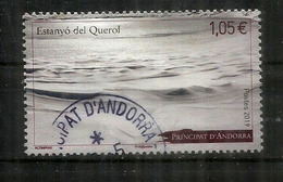 Lac Gelé Du Querol.Andorra. 2019 Andorra.un Timbre Oblitéré  ., 1 ère Qualité - Used Stamps