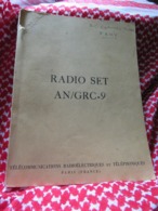 Livre"RADIO SET AN/GRC-9"Année 1953"Télécommunications Radioélectriques Et Téléphoniques"Paris"livre En Anglais - Otros & Sin Clasificación