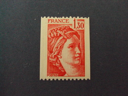 1977-81- NEUF ++  N°  2063 -  Roulette N°   320 -  " SABINE  , 1,30F Rouge"     Net   2 - 1977-81 Sabine Of Gandon