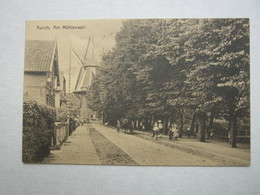 AURICH , Strasse, Windmühle    ,  Schöne Karte Um 1914 - Aurich