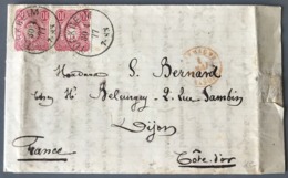 Allemagne, Lettre De TURKHEIM 1877 Pour Dijon - (W1557) - Cartas & Documentos