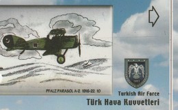 Turkey, TR-TRK-AIR-0019, Pfalz Parasol A-2 1916-22, Airplane, Printing Error, 2 Scans. - Turkey