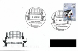 SPAIN. POSTMARK VALDEPEÑAS WINE. 2020 - Sonstige & Ohne Zuordnung