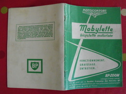 Livret Entretien Mobylette Motoconfort Bicyclette Motorisée BP-zoom. 1971 - Moto