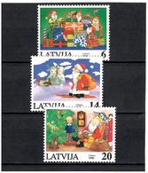 Latvia 1996 . Christmas '96. 3v: 6, 14, 20.    Michel # 444-46 - Lettonie