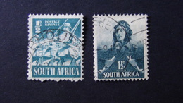South Africa - 1941/1942 - Mi:ZA 139a,143 - Yt:ZA 118,120 O - Look Scan - Gebraucht