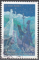 Andorre Français 2002 Michel 585 O Cote (2017) 6.00 Euro Legende La Dame Blanche Cachet Rond - Gebraucht