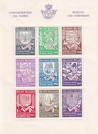 1942 Blok 9 Postzegels 10c, 30c, 40c, 50c, 1,75 Fr, 75c, 1 Fr, 2,50 Fr, 5 Fr Winterhulp/secours D'hiver - Getand - Blocks & Sheetlets 1924-1960