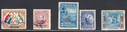 Paraguay 1944-45 Cancelled, Sc# ,SG ,Mi 548-551,573 - Paraguay