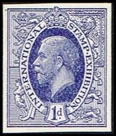 1912. Georg V INTERNATIONAL STAMP EXHIBITION. 1 D. IMPERFORATED. () - JF360948 - Nuevos