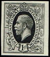 1912. Georg V INTERNATIONAL STAMP EXHIBITION. 1 D. IMPERFORATED. () - JF360952 - Nuevos