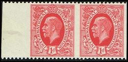1912. Georg V INTERNATIONAL STAMP EXHIBITION. Pair 1 D. IMPERFORATED Horisontally. Ve... () - JF360953 - Nuevos