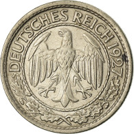 Monnaie, Allemagne, République De Weimar, 50 Reichspfennig, 1927, Hambourg - 50 Rentenpfennig & 50 Reichspfennig