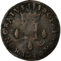 Monnaie, Monaco, Honore III, 8 Deniers, Dardenna, 1735, TTB, Cuivre - 1505-1795 From Lucien Ier To Honoré III