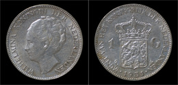 Netherlands Wilhelmina I 1 Gulden 1931 - 1 Florín Holandés (Gulden)