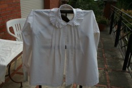 Chemise Ancienne Blanche En Coton - Ante 1900