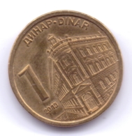 SERBIA 2013: 1 Dinar, KM 54 - Serbia