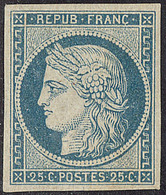 * No 4b, Bleu Sur Jaune, Jolie Pièce. - TB. - R - 1849-1850 Cérès