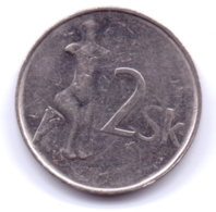 SLOVAKIA 2002: 2 Koruna, KM 13 - Eslovaquia