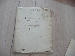 Charles De Fontenillle 1 Er Cahier Manuscrit  32 Pages De Considérations Philosophique Fin XIII ème - Manoscritti