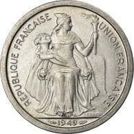 Monnaie, Nouvelle-Calédonie, 2 Francs, 1949, Paris, SUP+, Aluminium, KM:3 - Nouvelle-Calédonie